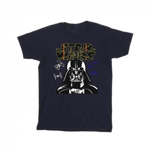 Star Wars Girls Darth Vader Comp Logo Cotton T-Shirt
