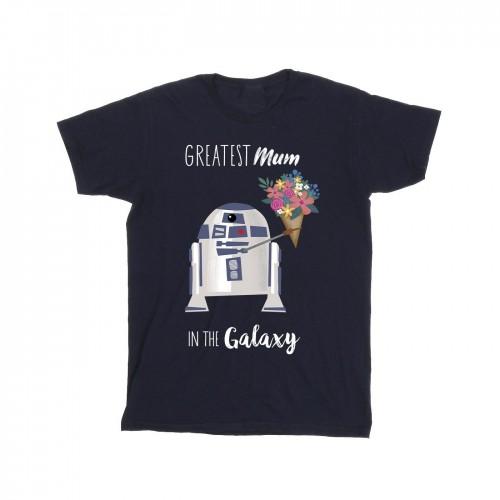 Star Wars Girls R2D2 Greatest Mum Cotton T-Shirt