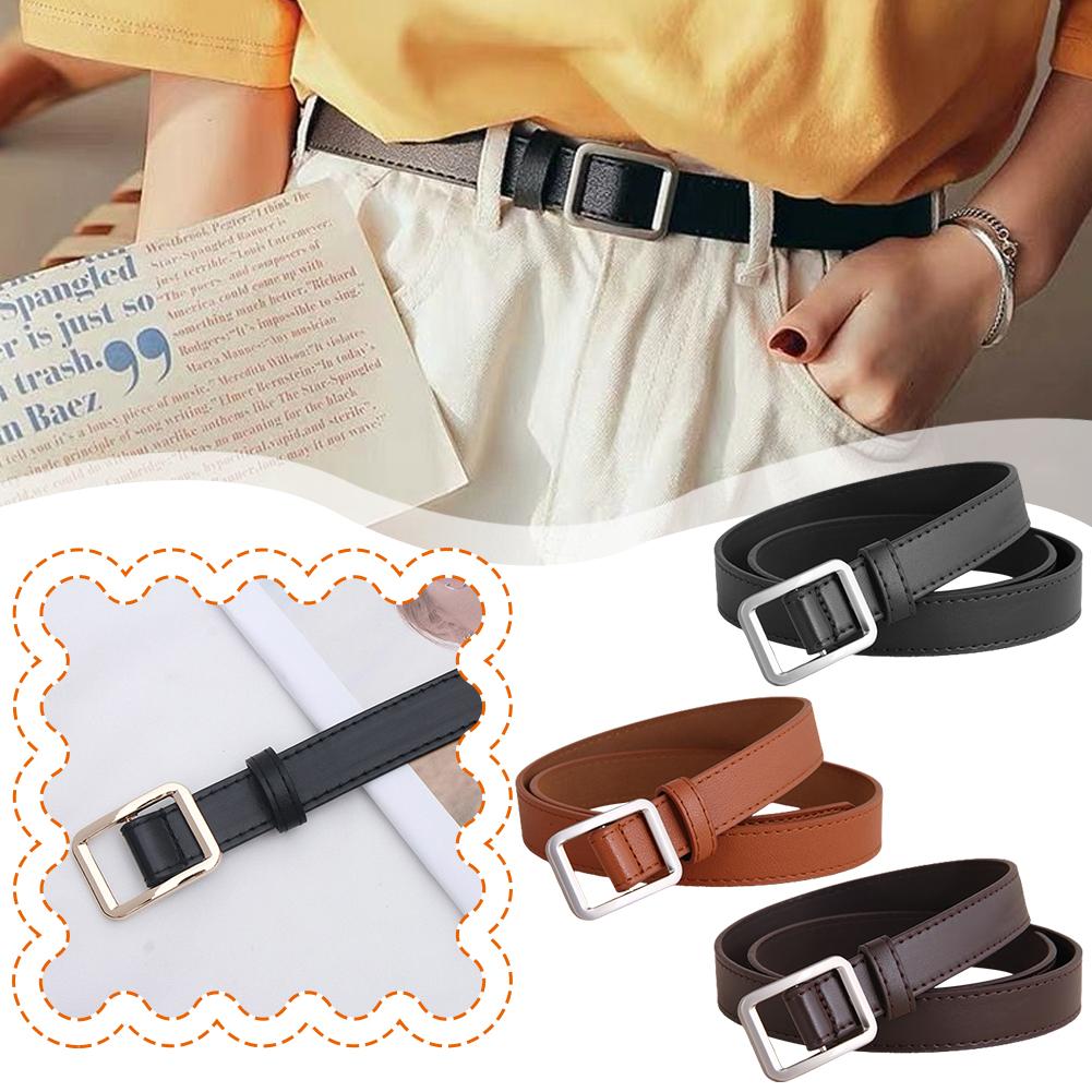 38 NextLevel Life New Women.s Belt Genuine Leather Belts For Women Female Fancy Vintage For Jeans Strap Non-hole L0W5