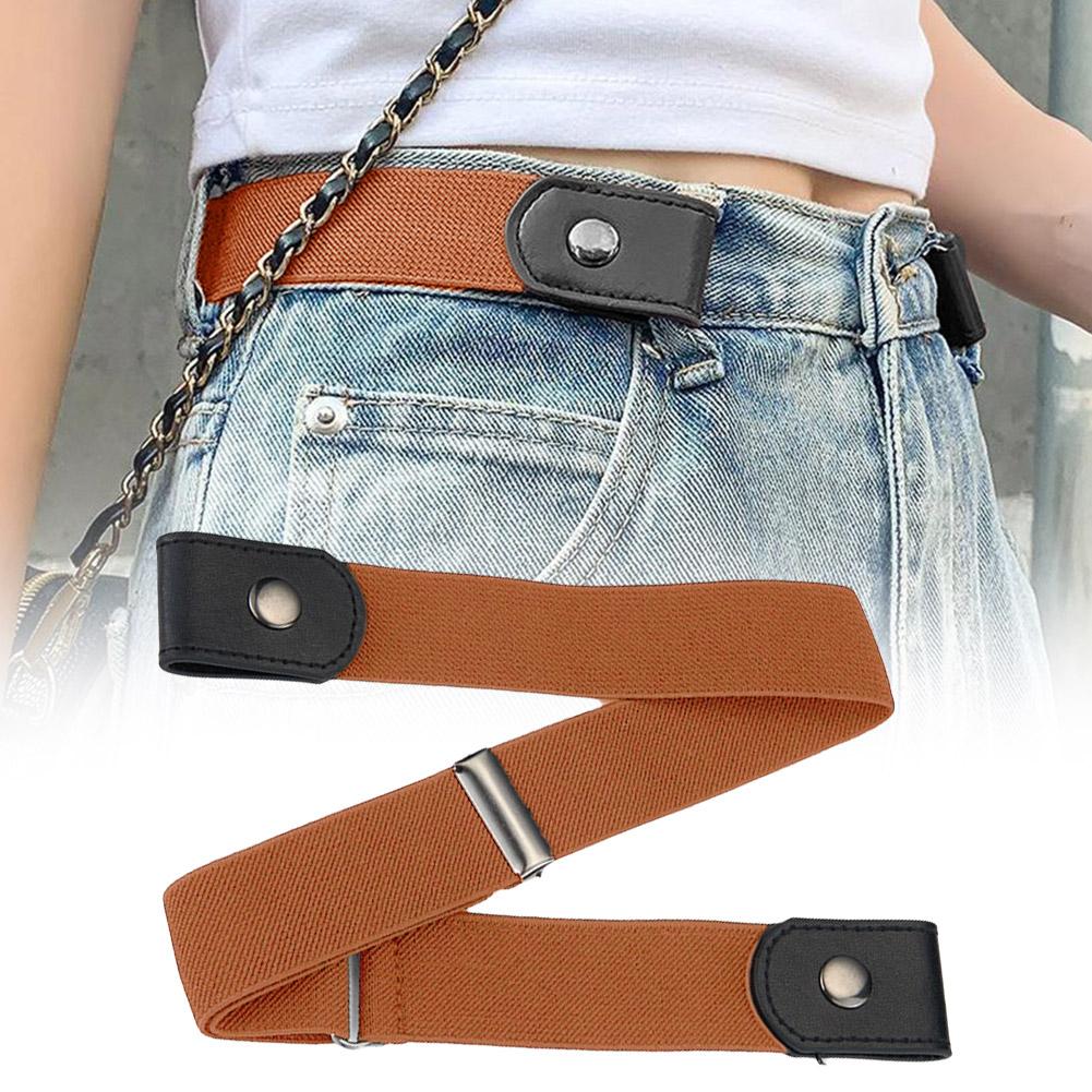 68 Jewllery of All Time Adjustable Buckle-Free Belt Stretch Elastic Waist Band Belts No Easy Pants Dress Buckle Jean Me O2Q2