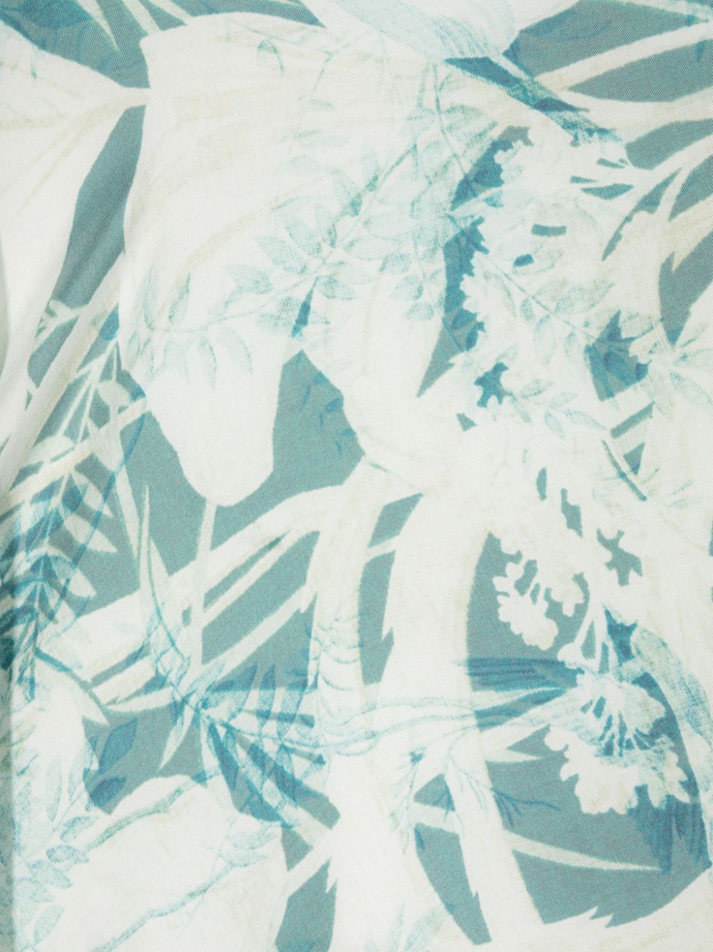 Pierre-Louis Mascia Zijden sjaal met abstract patroon - Blauw