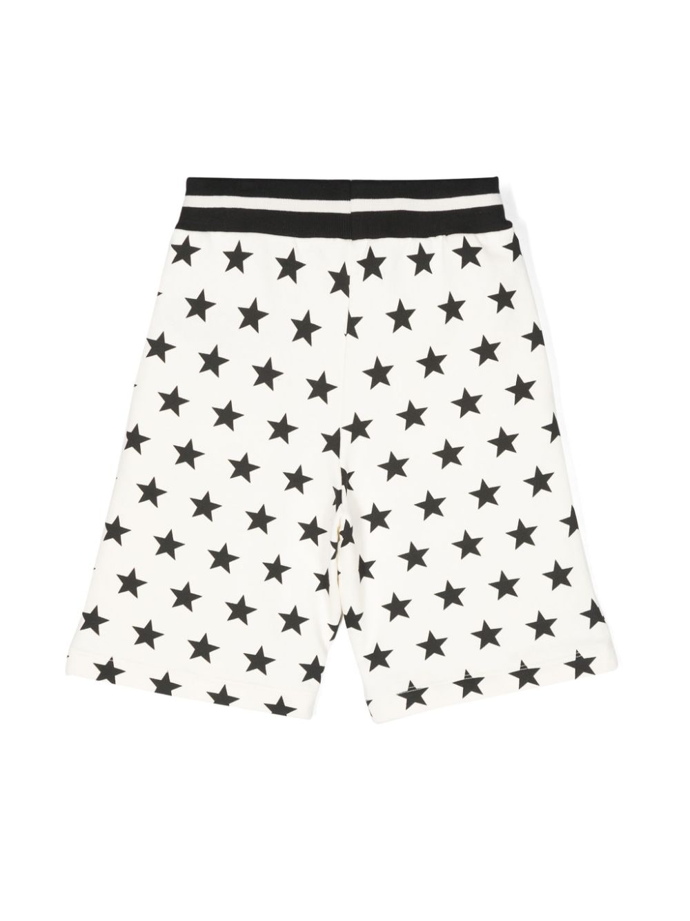 Balmain Kids Jersey shorts met sterprint - Beige