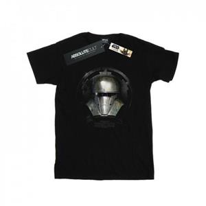 Star Wars Girls The Mandalorian Dark Helmet Cotton T-Shirt