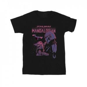 Star Wars Girls The Mandalorian Hello Friend Cotton T-Shirt