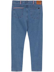 PS Paul Smith Skinny jeans met colourblocking - Blauw