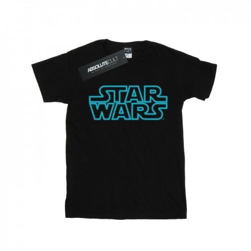 Star Wars Boys Neon Sign Logo T-Shirt