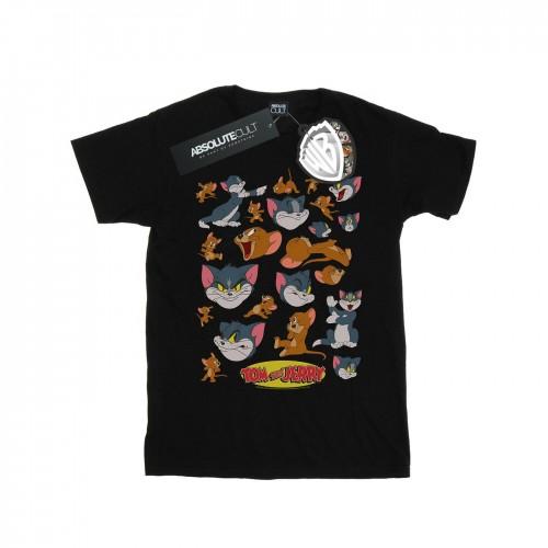 Tom And Jerry Girls Many Faces Cotton T-Shirt