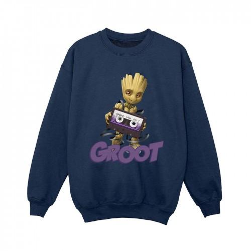 Guardians Of The Galaxy Boys Groot Casette Sweatshirt