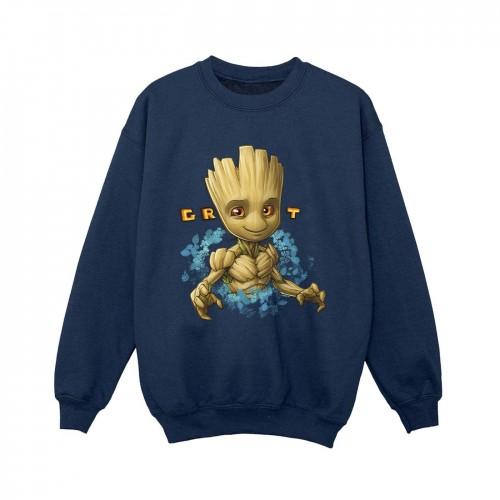 Guardians Of The Galaxy Boys Groot Flowers Sweatshirt