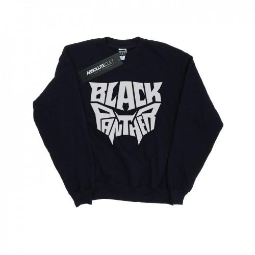 Marvel Boys Black Panther Worded Emblem Sweatshirt
