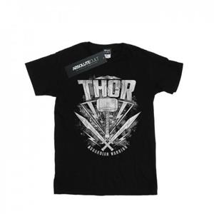 Marvel Girls Thor Ragnarok Hammer Logo Cotton T-Shirt