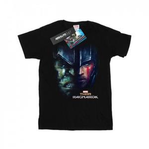 Marvel Girls Thor Ragnarok Hulk Split Face Cotton T-Shirt