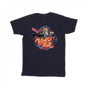 Marvel Girls Thor Love And Thunder Mighty Thor Swirl Cotton T-Shirt