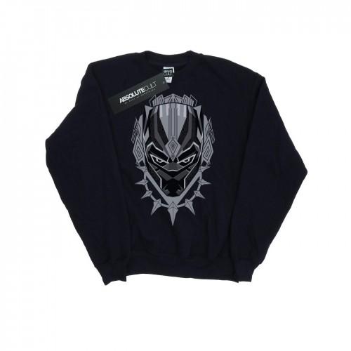 Marvel Boys Black Panther Head Sweatshirt