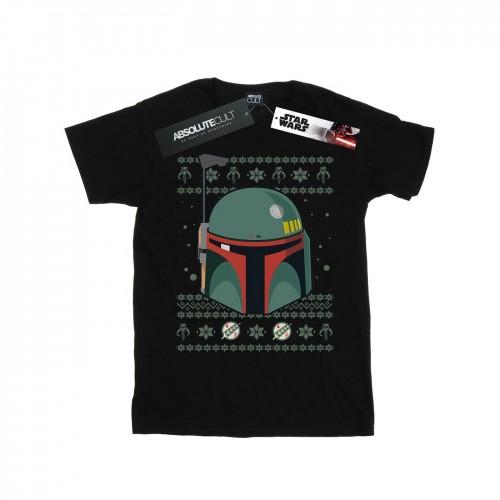 Star Wars Boys Boba Fett Christmas T-Shirt