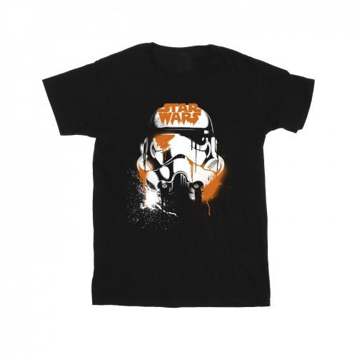 Star Wars Boys Halloween Stormtrooper Helmet T-Shirt