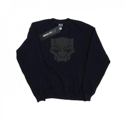 Marvel Boys Black Panther Black On Black Sweatshirt