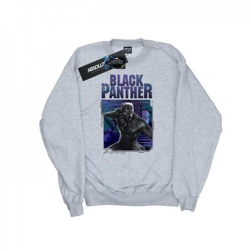 Marvel Boys Black Panther Tech Badge Sweatshirt