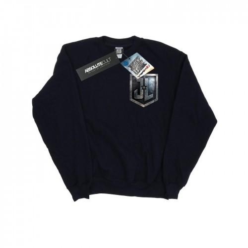 DC Comics Boys Justice League Movie Shield Faux Pocket Sweatshirt