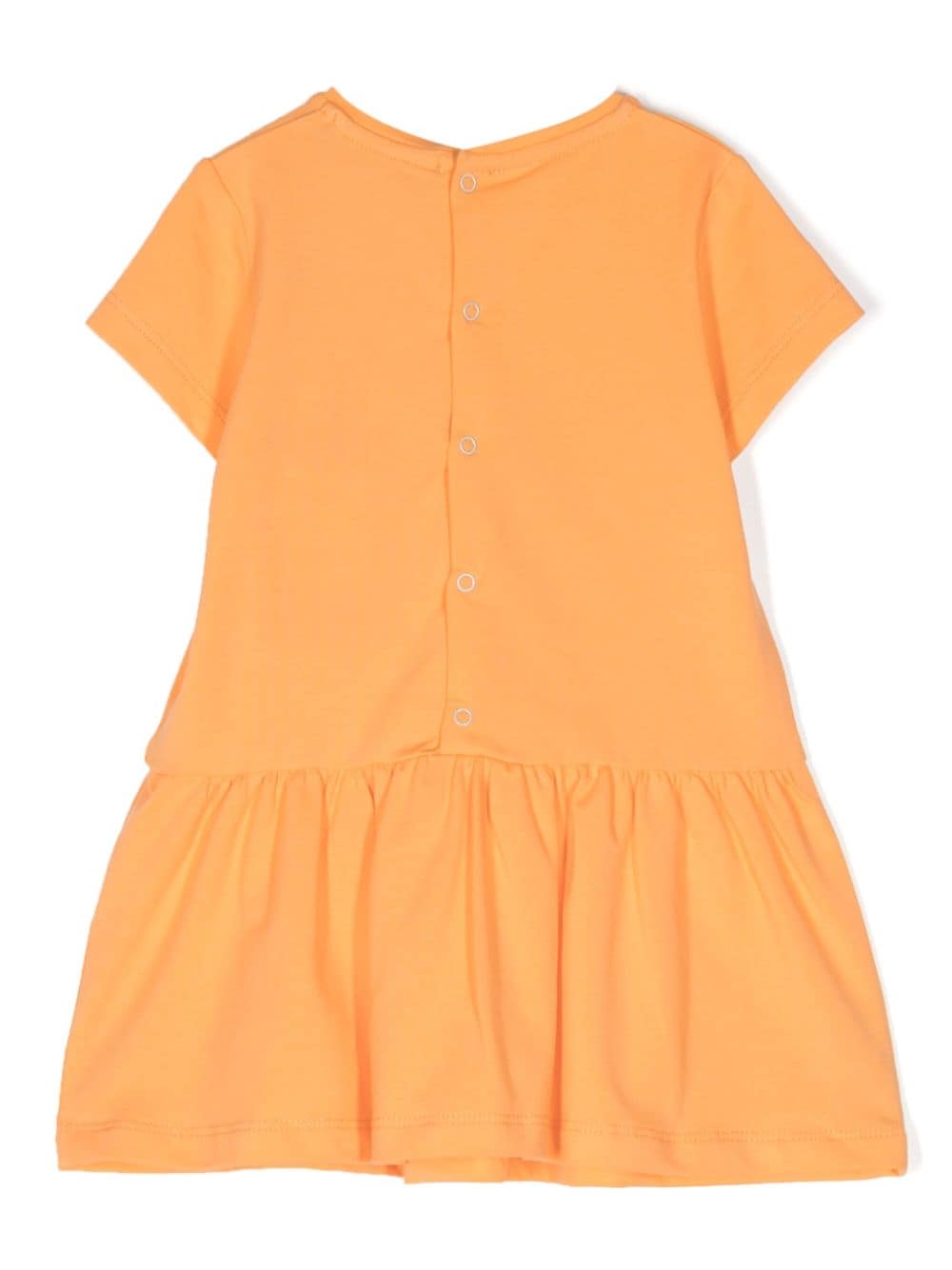 Aigner Kids graphic-print short-sleeve dress - Oranje