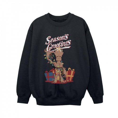 Marvel Boys  Comics Groot SeasonÂ´s Grootings Sweatshirt