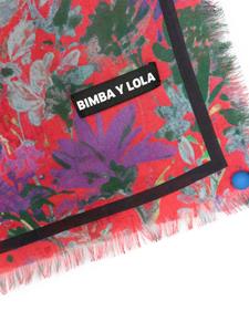 Bimba y Lola Sjaal met bloemenprint - Rood