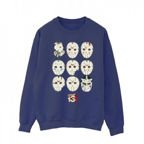 Friday The 13th Mens Jason Masks Sweatshirt