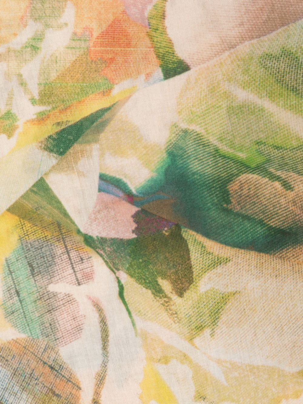 Paul Smith Semi-doorzichtig overhemd met abstracte print - Groen