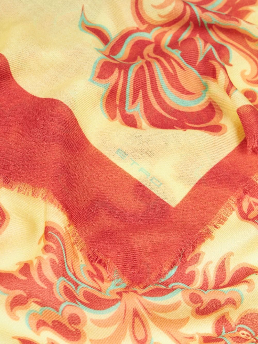 ETRO Sjaal met paisley-print - Geel