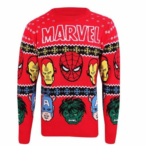 Marvel Unisex Adult Faces Knitted Sweatshirt