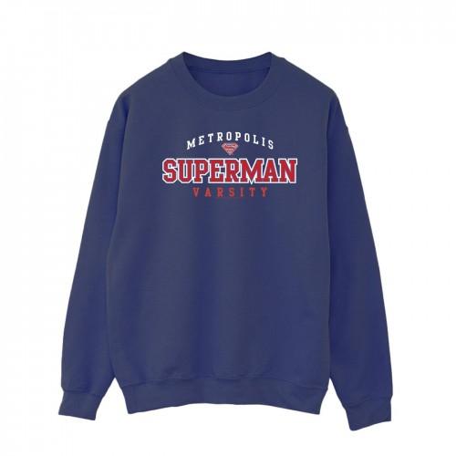 DC Comics Mens Superman Metropolis Varsity Sweatshirt