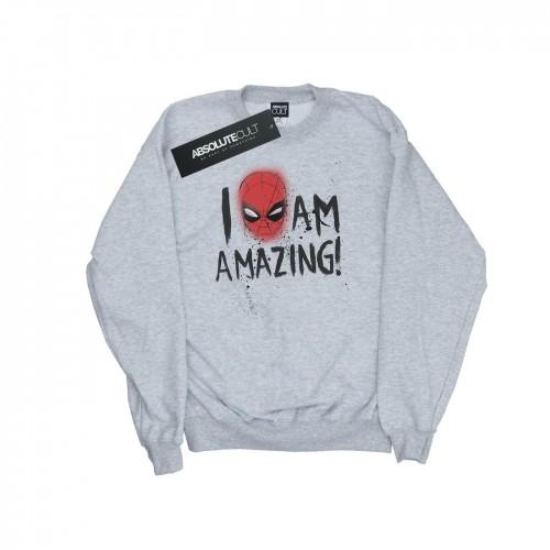 Marvel Mens Spider-Man I Am Amazing Sweatshirt