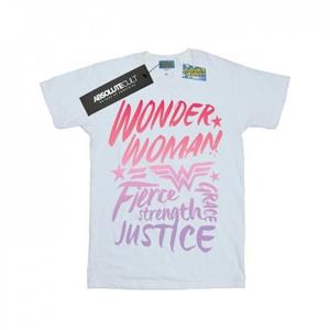 DC Comics Girls Wonder Woman Gradient Text Cotton T-Shirt