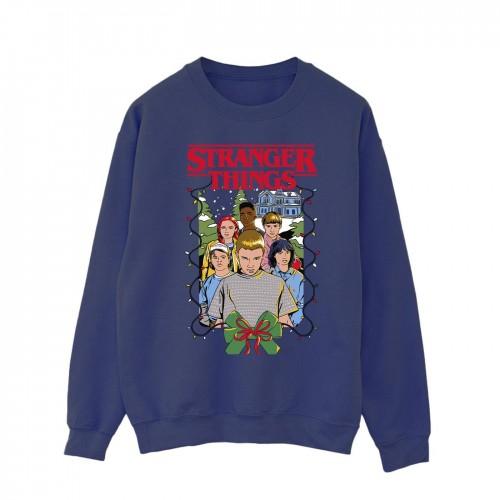 Pertemba FR - Apparel Netflix Mens Stranger Things Christmas Poster Sweatshirt