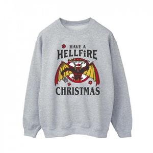 Pertemba FR - Apparel Netflix Mens Stranger Things Hellfire Christmas Sweatshirt