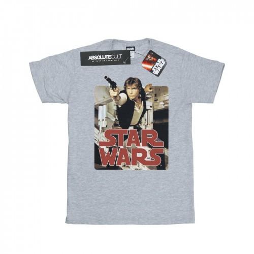 Star Wars Girls Han Solo Shooting Cotton T-Shirt