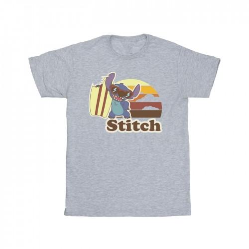 Disney Girls Lilo And Stitch Bitten Surfboard Cotton T-Shirt