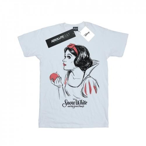 Disney Girls Snow White Apple Sketch Cotton T-Shirt