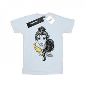 Disney Girls Belle Sketch Cotton T-Shirt