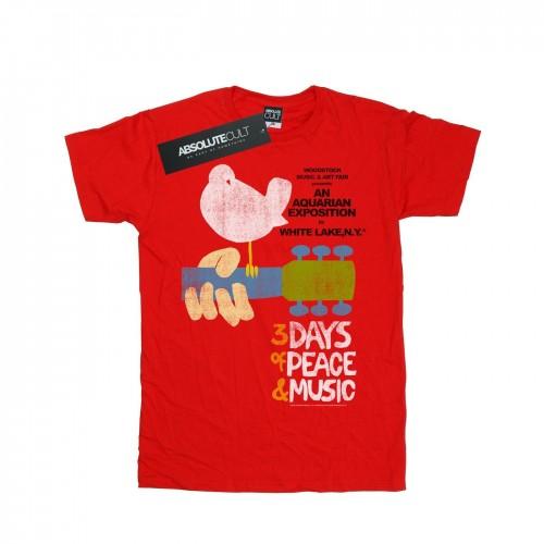 Woodstock Girls Festival Poster Cotton T-Shirt