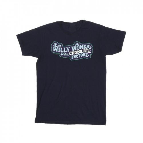Pertemba FR - Apparel Willy Wonka Boys Chocolate Factory Logo T-Shirt