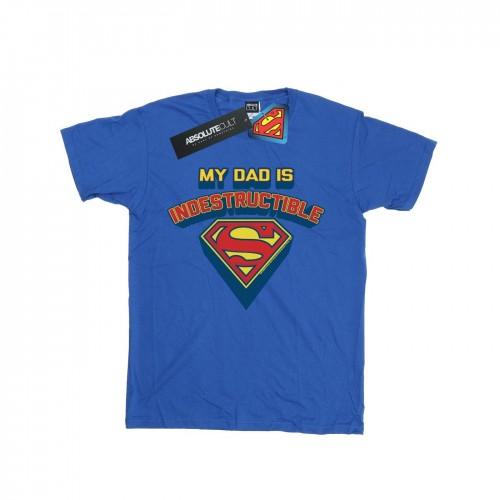 DC Comics Girls Superman My Dad Is Indestructible Cotton T-Shirt