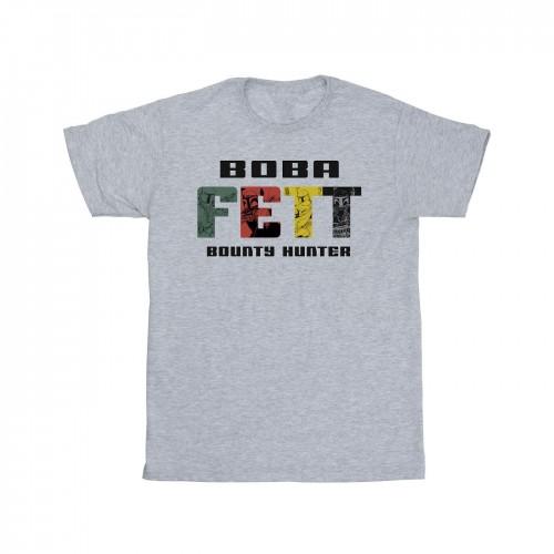 Star Wars Girls Boba Fett Character Logo Cotton T-Shirt