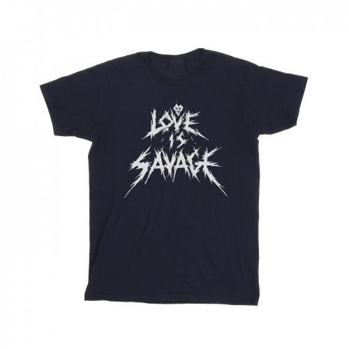 Disney Girls Villains Love Is Savage Cotton T-Shirt