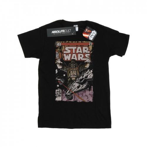 Star Wars Boys Millennium Falcon Comic T-Shirt