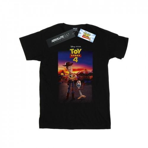 Disney Boys Toy Story 4 Woody And Forky Poster T-Shirt