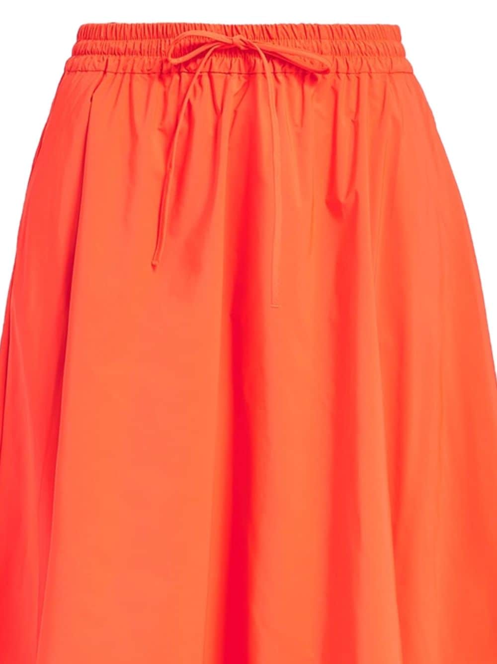 Essentiel Antwerp drawstring-waist midi skirt - Oranje