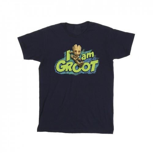 Marvel Boys Guardians Of The Galaxy I Am Groot Jumping T-Shirt