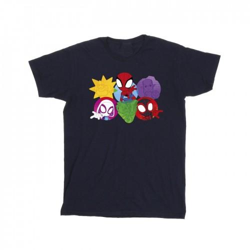 Marvel Boys Spidey And His Amazing Friends Faces T-Shirt