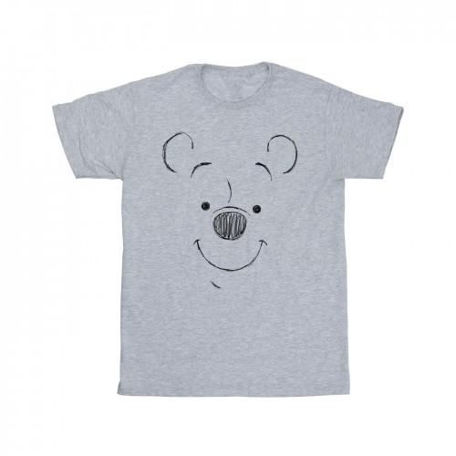 Disney Girls Winnie The Pooh Winnie The Pooh Face Cotton T-Shirt